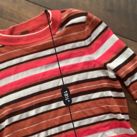 Free People striped knit fitted sweater - Picture 4 of 4